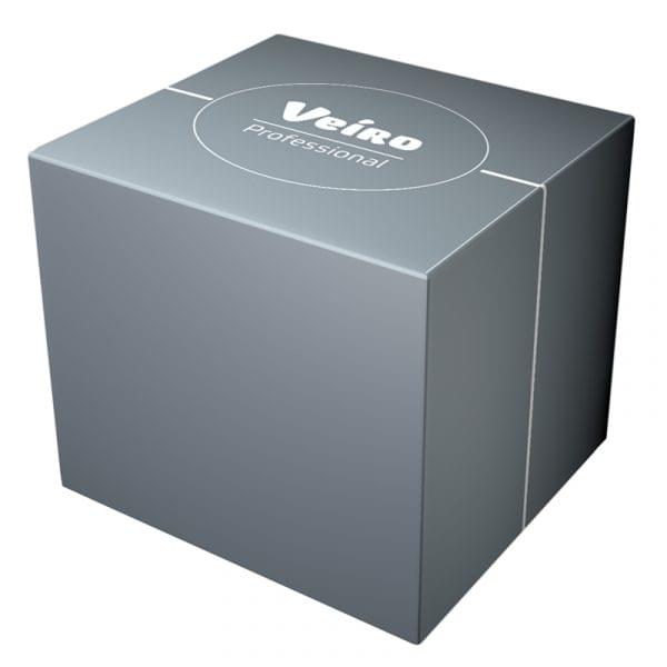 Салфетки бумажные косметические Veiro Professional Premium (куб), цвет белый, 2 слоя, 80 листов, 200*200 мм (N302)