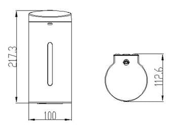Автоматический дозатор жидкого мыла из матовой нержавеющей стали Ksitex ASD-650M