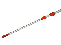 Ручка телескопическая Эволюшн 3х200 см с конусом