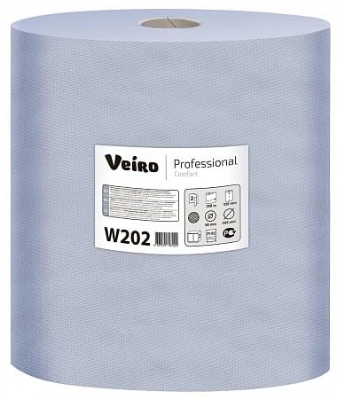 Протирочный материал Veiro Professional Comfort, цвет синий, 2 слоя, длина рулона 350 м (W202)