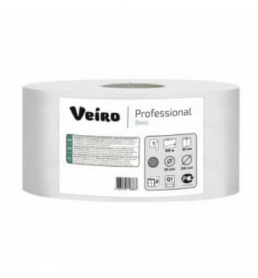 Туалетная бумага в больших рулонах Veiro Professional Lite, 1 слой,  (0,95*420м), белизна до 60%, (MAXI)