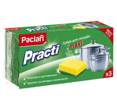 Paclan Губки для посуды Practi Maxi