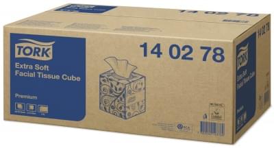 Салфетки для лица в кубе без диспенсера качества Premium 140278
